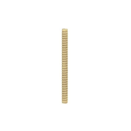 1/8 IP Steel Nipple - Yellow Zinc Plated - 18-1/2" Length - 3/8" Wide