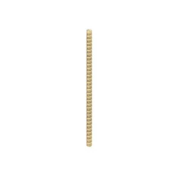 1/8 IP Steel Nipple - Yellow Zinc Plated - 22" Length - 3/8" Wide