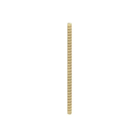 1/8 IP Steel Nipple - Yellow Zinc Plated - 22" Length - 3/8" Wide