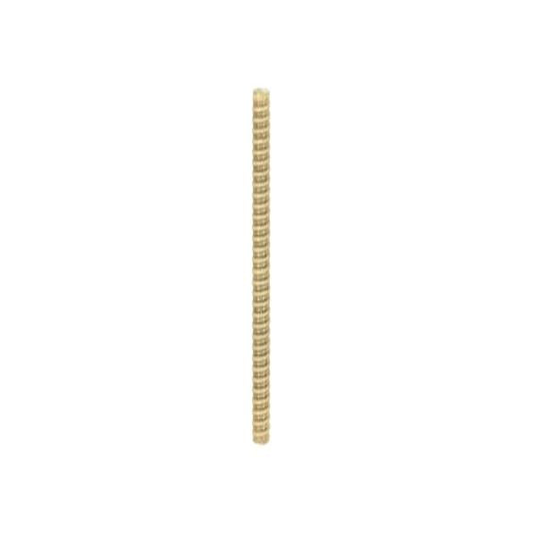 1/8 IP Steel Nipple - Yellow Zinc Plated - 22-1/2" Length - 3/8" Wide