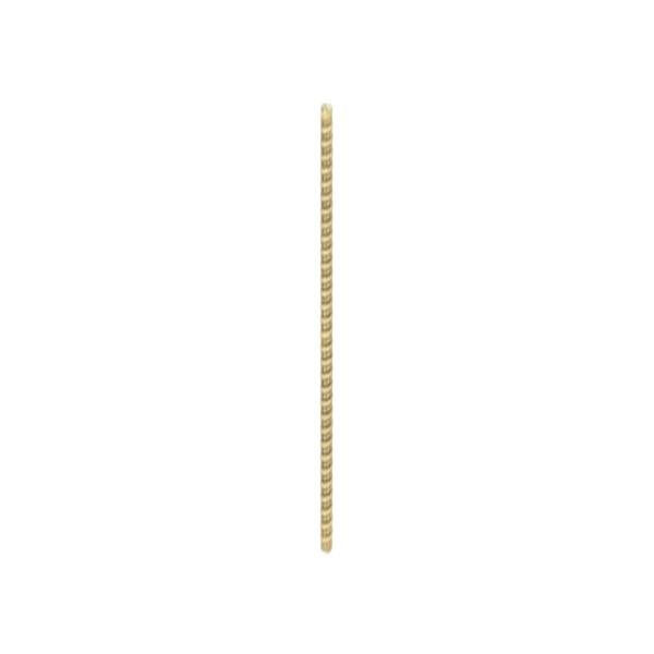 1/8 IP Steel Nipple - Yellow Zinc Plated - 36" Length - 3/8" Wide