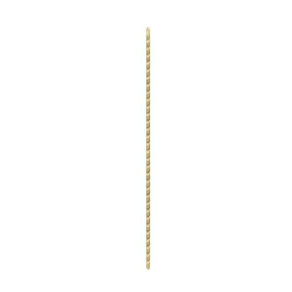 1/8 IP Steel Nipple - Yellow Zinc Plated - 48" Length - 3/8" Wide