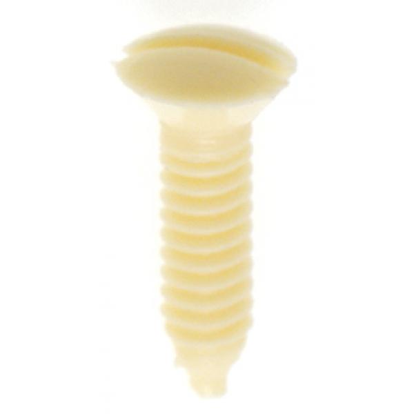 Plastic Switchplate Screw - 6/32 - Ivory Plastic - 1/2" Length