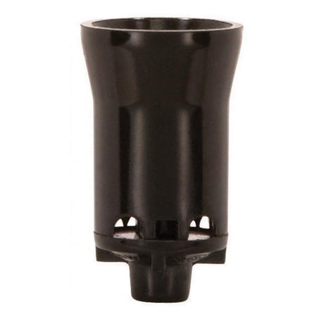 Pressure Fit Candelabra Base Socket - Pin Socket - Pressure Fit - Phenolic - 1-1/4" Height - 3/4" Diameter - 60W - 125V