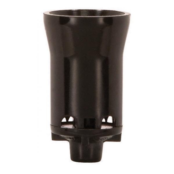 Pressure Fit Candelabra Base Socket - Pin Socket - Pressure Fit - Phenolic - 1-1/4" Height - 3/4" Diameter - 60W - 125V