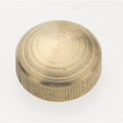 Brass Lock-Up Cap - 1/8 IP - 9/16" Diameter - 1/4" Height - Burnished And Lacquered