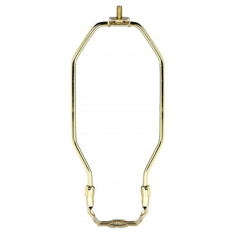 Heavy Duty Harp - Polished Brass Finish - 8-1/2" Height - 1/8 IP Saddle - 1/4-27 Thread - 125 Carton