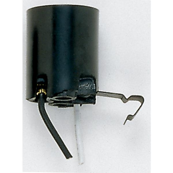 Snap-In Socket - Bracket Extends 1/2" From End Of Socket - 7" AWM B/W Leads 105C - 1-1/2" Height - 1-1/4" Diameter - 660W - 250V