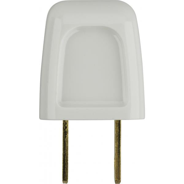 Quick Connect Plug - Non Polarized - 18/2-SPT-1 - 10A-125V - White Finish