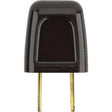 Quick Connect Plug - Non Polarized - 18/2-SPT-1 - 10A-125V - Brown Finish