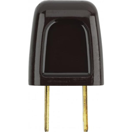 Quick Connect Plug - Non Polarized - 18/2-SPT-1 - 10A-125V - Brown Finish