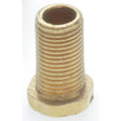 Steel Hexagon Head Nipple - Brass Plated - 1/8 IP - 5/8" x 3/4" Overall