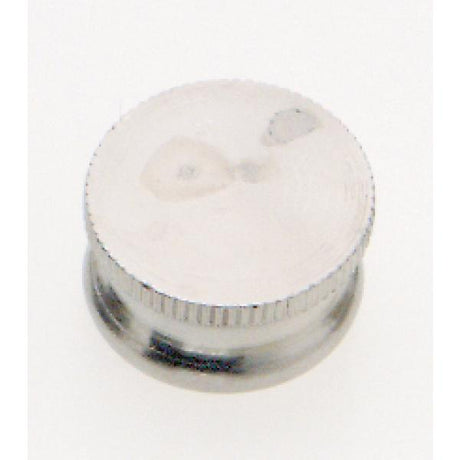 Brass Lock-Up Cap - 1/8 IP - 9/16" Diameter - 1/4" Height - Nickel Finish
