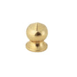 Brass Pear Knob - 8/32 - Burnished And Lacquered