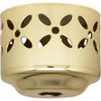 1-5/8" Perforated Fitter - Vacuum Brass Finish