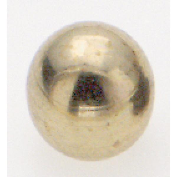 Brass Ball - 8/32 - 3/8" Diameter - Burnished And Lacquered