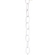 11 Gauge Chain - White Finish - 1-1/2" Link Length - 7/8" Link Width - 3/32" Thick - 1 Yard Length - 200 Yards/Carton - 15lbs Max