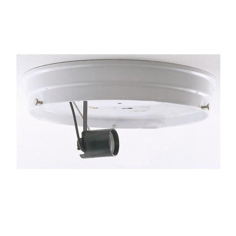 6" 1-Light Ceiling Pan - White Finish - Includes Hardware - 60W Max