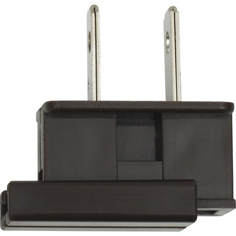 Slide Plug - Polarized - 18/2-SPT-2 - 8A-125V - Brown Finish