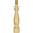 Solid Brass Riser - 1/4-27 - Burnished And Lacquered - 2" Length