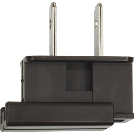 Slide Plug - Polarized - 18/2-SPT-1 - 8A-125V - Brown Finish
