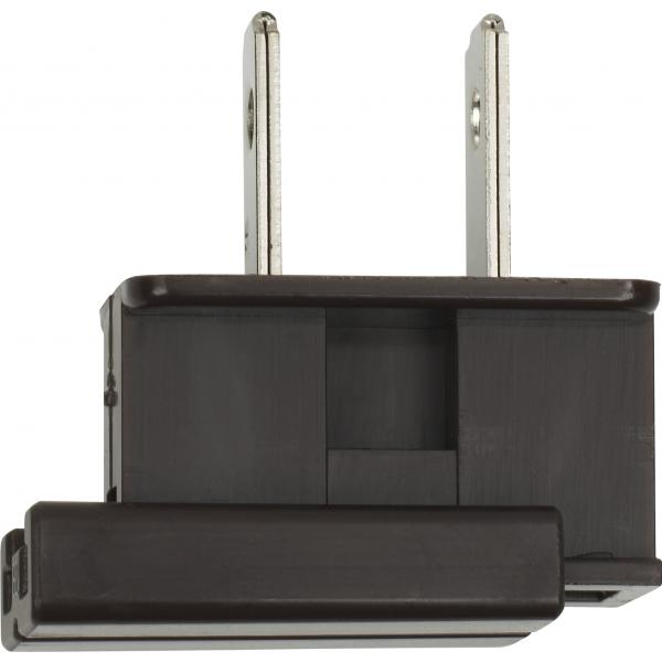 Slide Plug - Polarized - 18/2-SPT-1 - 8A-125V - Brown Finish