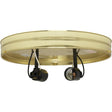 10" 2-Light Ceiling Pan - Brass Finish - Includes Hardware - 60W Max