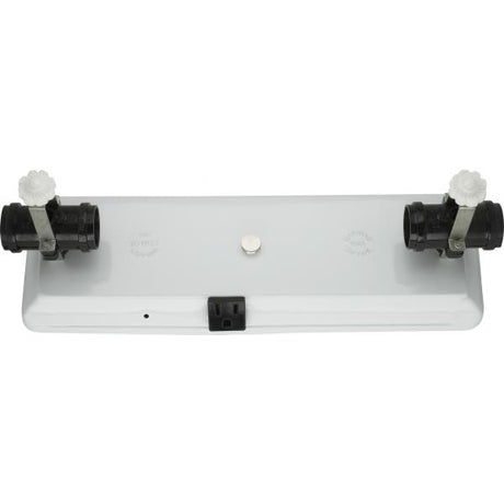 4-Light U-Channel Glass Holder - 4 Light-Convenience Outlet For Use With 24" U-Bend Glass - Includes Hardware - 60W Max