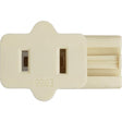 Female Slide Plug - Polarized - 18/2-SPT-1 - 6A-125V - Ivory Finish