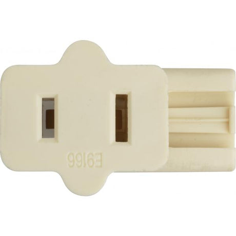 Female Slide Plug - Polarized - 18/2-SPT-1 - 6A-125V - Ivory Finish