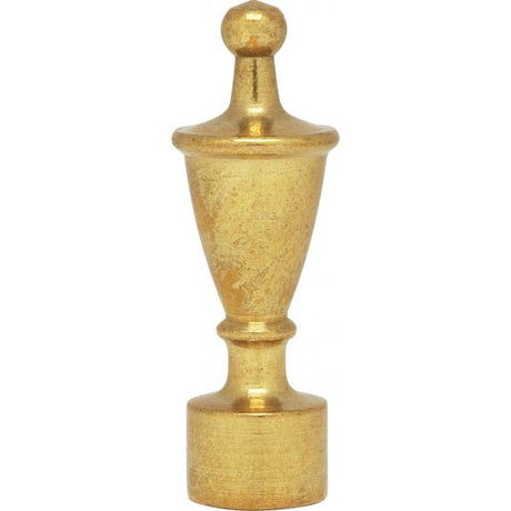 Urn Finial - 1-3/4" Height - 1/8 IP - Burnished And Lacquered