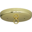 Contemporary Canopy Kit - Brass Finish - 5" Diameter - 7/16" Center Hole - 2-8/32 Bar Holes - Includes Hardware - 10lbs Max