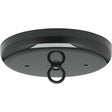 Contemporary Canopy Kit - Black Finish - 5" Diameter - 7/16" Center Hole - 2-8/32 Bar Holes - Includes Hardware - 10lbs Max