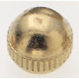 Brass Knob - 8/32 - Knurled - 3/8" Diameter - Burnished And Lacquered