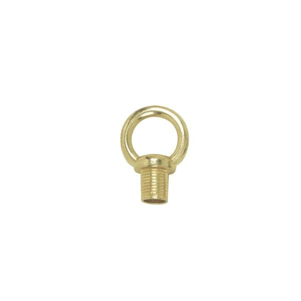 3/4" Loops - 1/8 IP Male With Wireway - 10lbs Max - Brass Plated Finish
