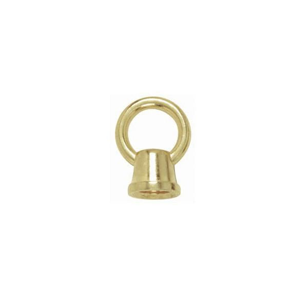 3/4" Loops - 1/8 IP Female With Wireway - 10lbs Max - Brass Plated Finish