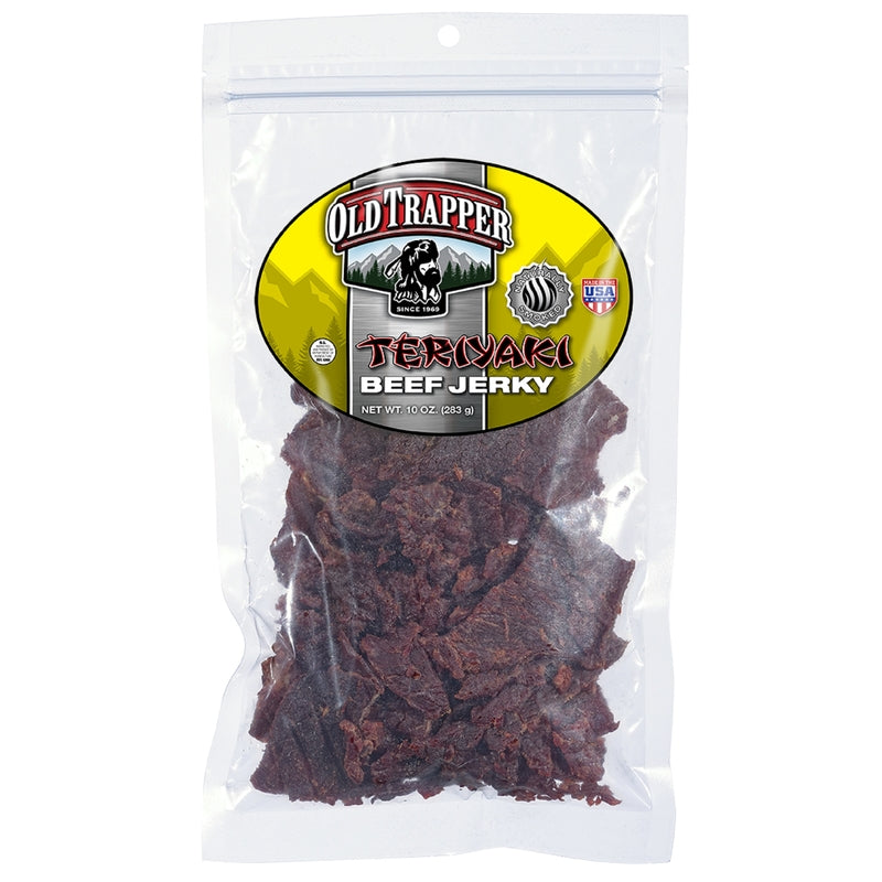 Old Trapper Teriyaki Beef Jerky 10 oz Bagged