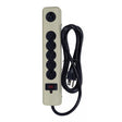 6 Outlet Surge Strip - 6 Foot 14/3 SJT With Straight Plug - 300 Joules - 15A-120V - 1875W