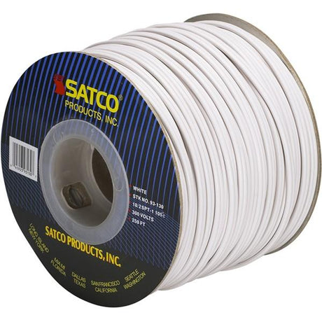 Lamp And Lighting Bulk Wire - 18/2 SPT-1 105C - 250 Foot/Spool - White