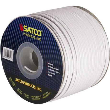 Lamp And Lighting Bulk Wire - 16/2 SPT-2 105C - 250 Foot/Spool - White
