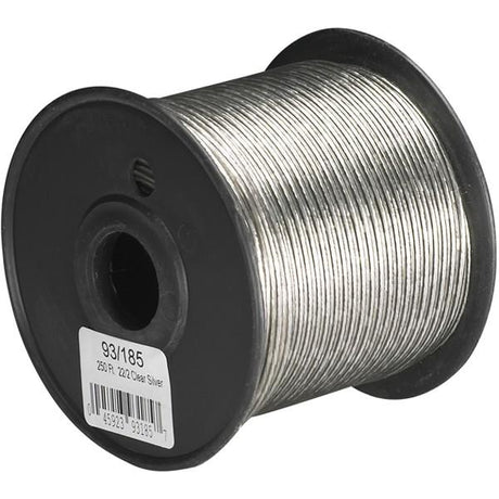 Lamp And Lighting Bulk Wire - 22/2 SPT-1 105C - 250 Foot/Spool - Clear Silver