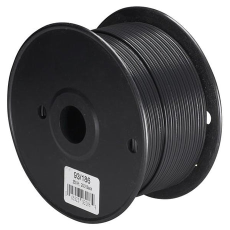 Lamp And Lighting Bulk Wire - 20/2 SPT-1 105C - 250 Foot/Spool - Black
