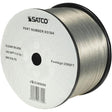 Lamp And Lighting Bulk Wire - 18/2 SPT-1.5 105C - 2500 Foot/Reel - Clear Silver