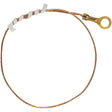 10" 18/1 Bare Copper Ground Wire - 8/32 Ground Lug