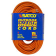100 Foot Orange Heavy Duty Outdoor Extension Cord - 14/3 Ga. SJTW-3 Orange Cord With Sleeve - 13A-125V - 1625W