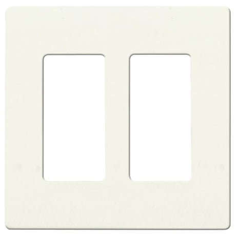 Wallplate For Dimmers And Sensors - 2-Gang - White Finish - Lutron
