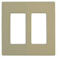 Wallplate For Dimmers And Sensors - 2-Gang - Ivory Finish - Lutron