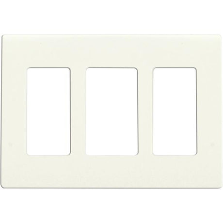 Wallplate For Dimmers And Sensors - 3-Gang - White Finish - Lutron