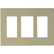 Wallplate For Dimmers And Sensors - 3-Gang - Ivory Finish - Lutron