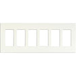 Wallplate For Dimmers And Sensors - 6-Gang - White Finish - Lutron